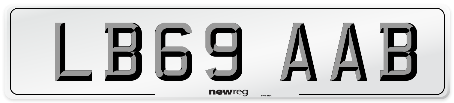 LB69 AAB Number Plate from New Reg